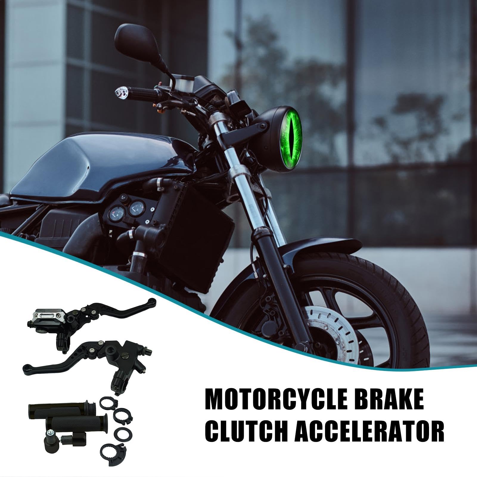 Generico Kupplungs- und Bremszylinder Set | Robuste Kupplung Bremse Hydraulische Aluminiumlegierung Bremse Einstellbare Bremse für die meisten Motorräder