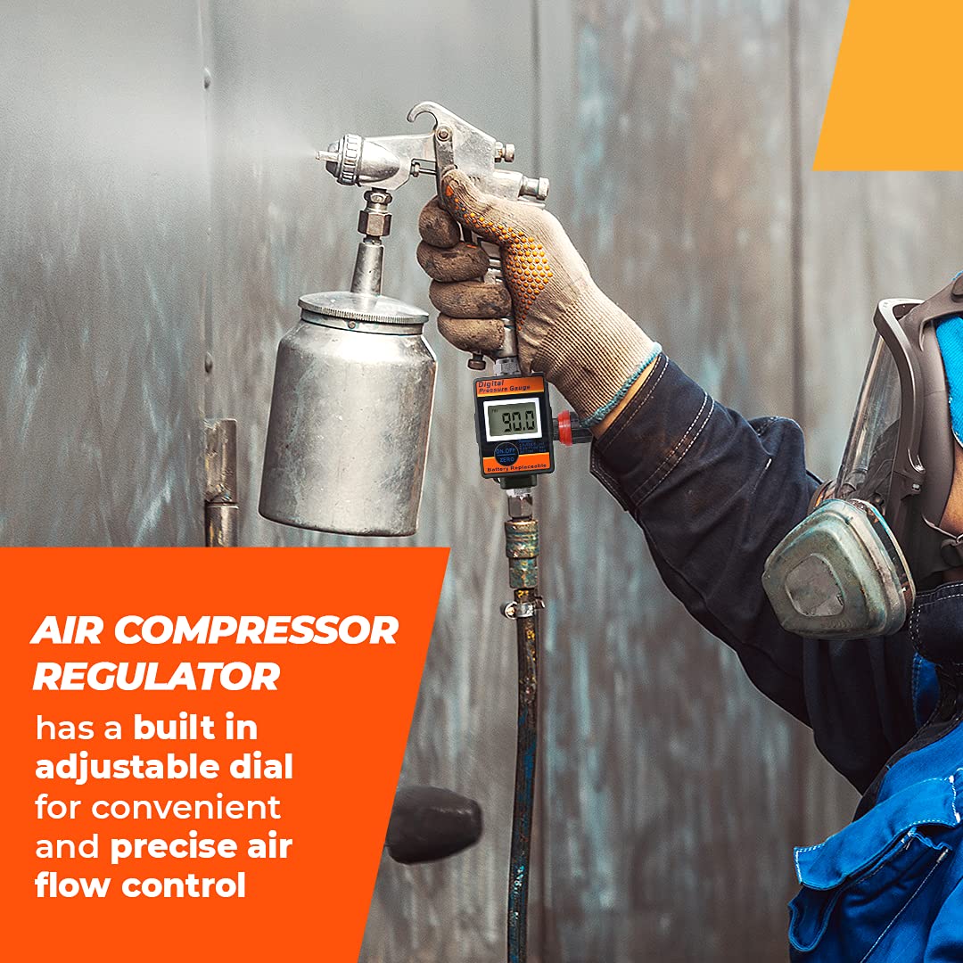 LE LEMATEC Air Compressor Pressure Regulator, Air Compressor Pressure