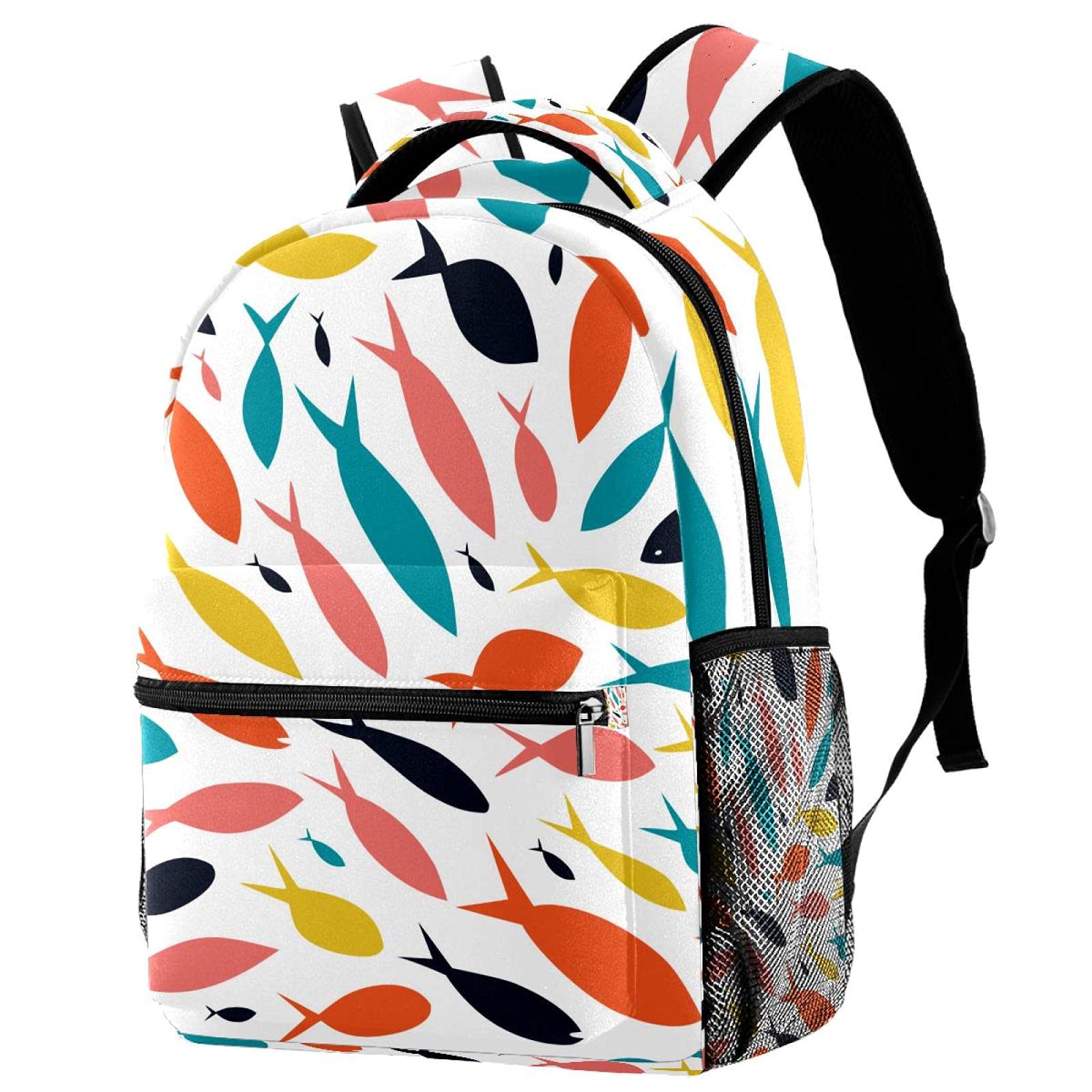 Sac à dos de voyage mixte grand format bagage cabine imprimé maritime multicolore - 7