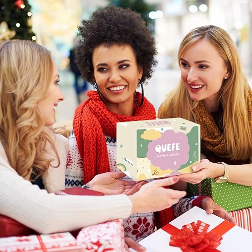 Miniatura 6 de QUEFE Kit de fabricación de pulseras de 15000 cuentas de arcilla, 144 colores, 6 cajas de pulseras de la amistad, pulseras de concierto, cuentas