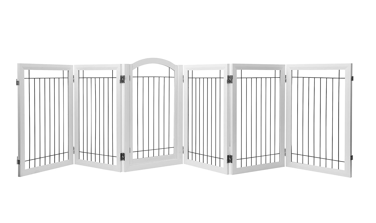 PAWLAND 144inch Extra Wide 36inch Tall Dog gate with Door