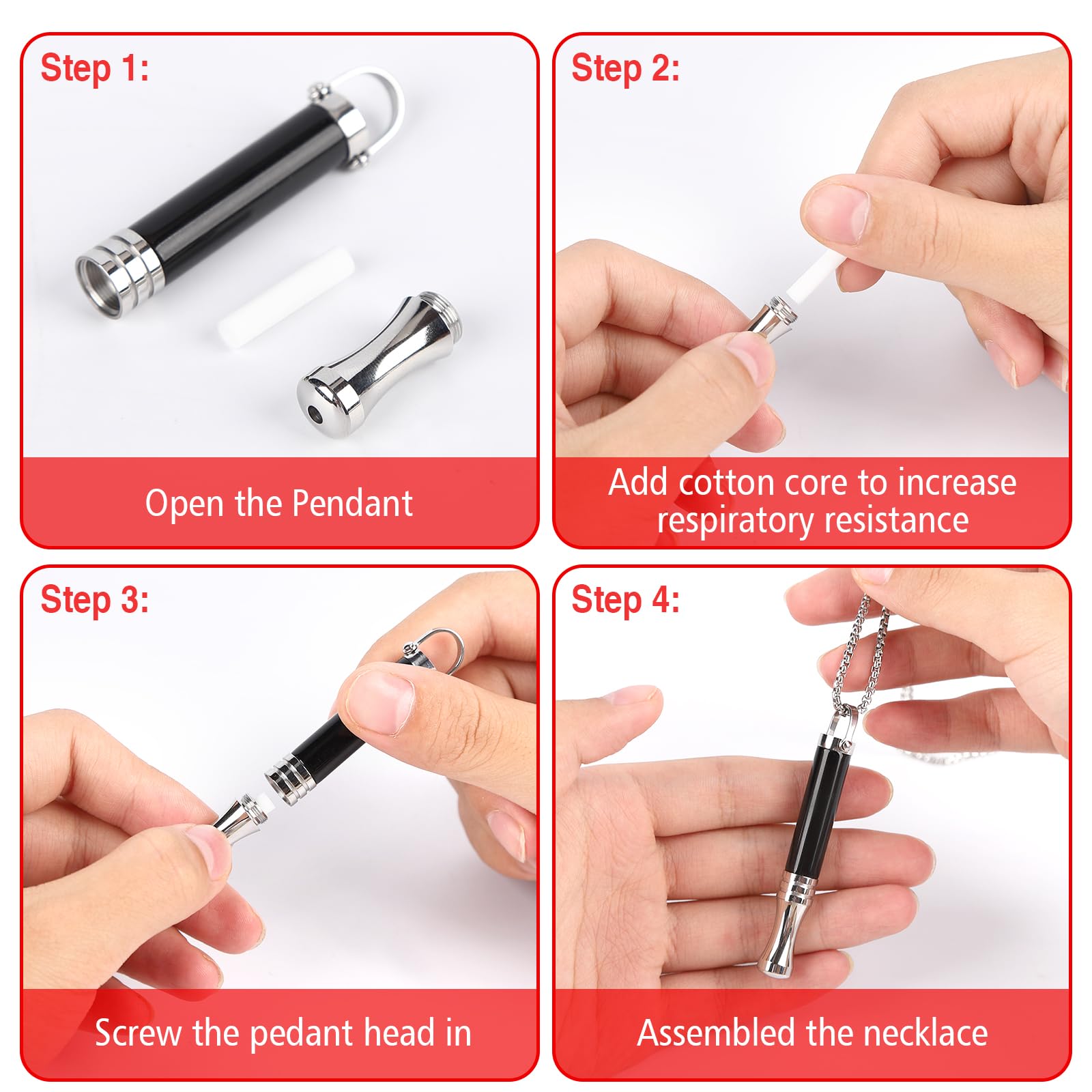 Amazon.com: Breathe Free Necklace  7 Flavors, Nicotine Free, Quit Smoking  Inhaler, Flavored Air Inhaler, Oral Fixation Aid, Breathing Necklace for  Anxiety Relief, Reusable Stop Vaping Gift : Health & Household