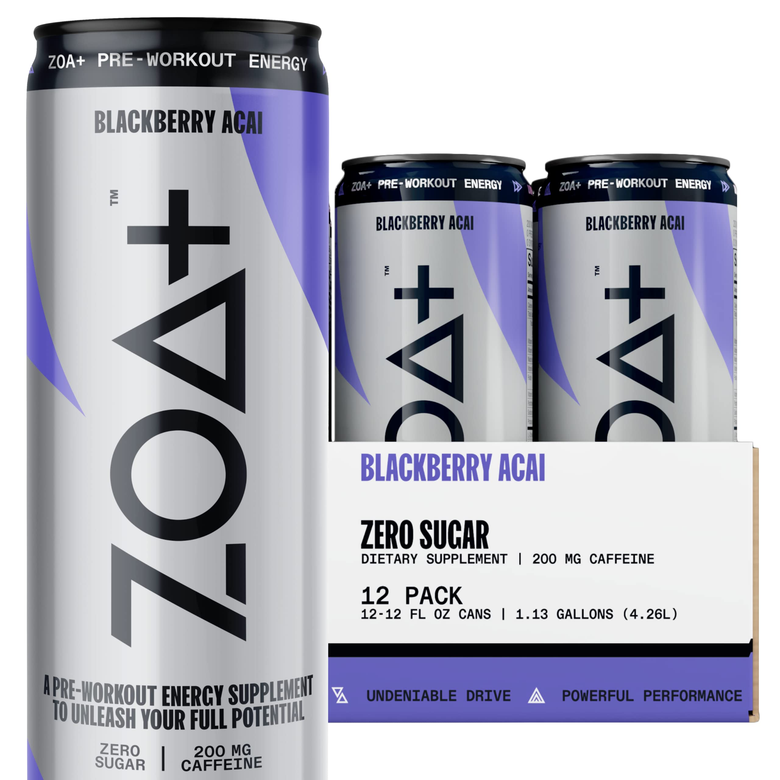 Buy ZOA Plus SugarFree PreWorkout Drink, Ready to Drink with Nitric