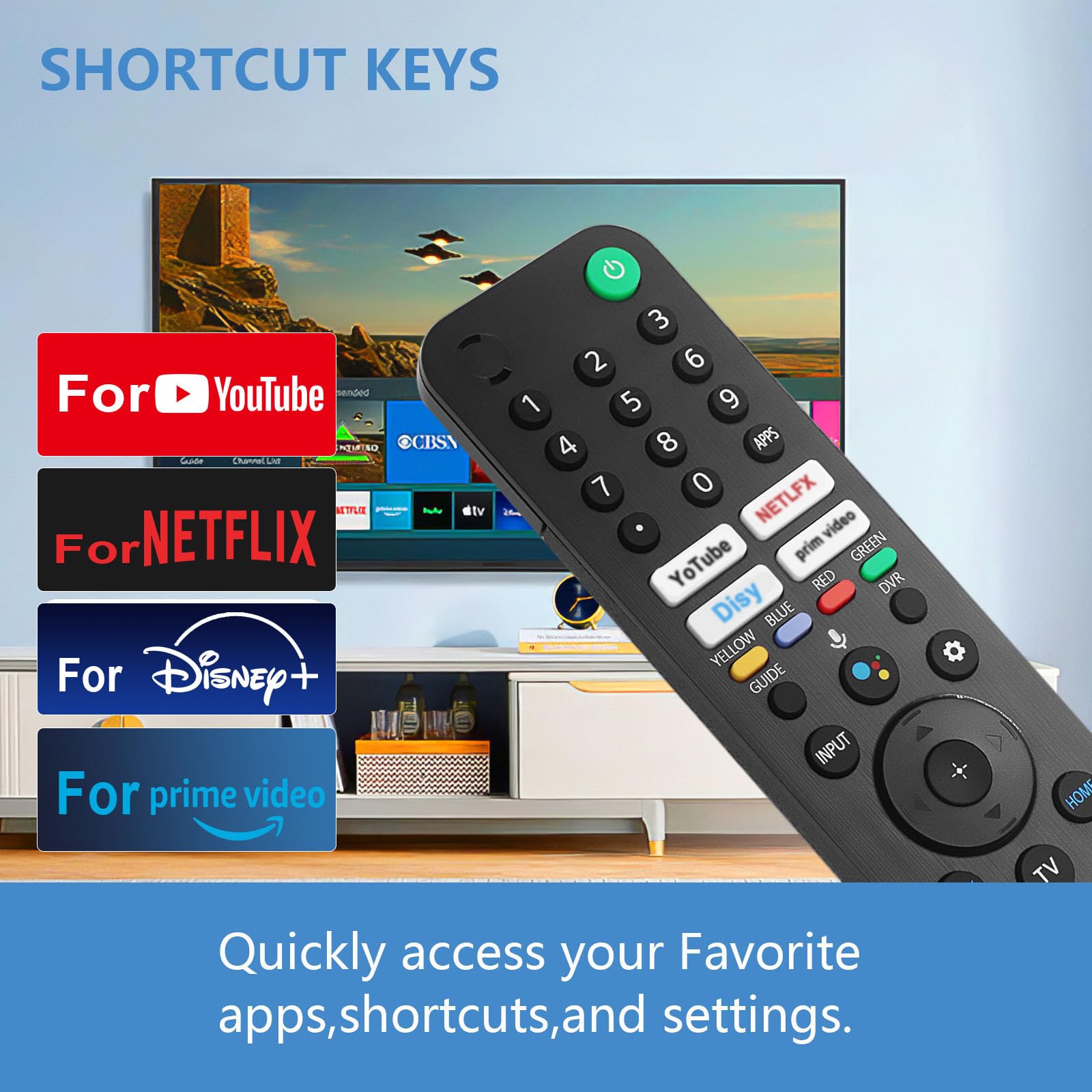 Control Remoto Compatible Con Sony Rmf-tx520u Smart Tv | Bodega Aurrera