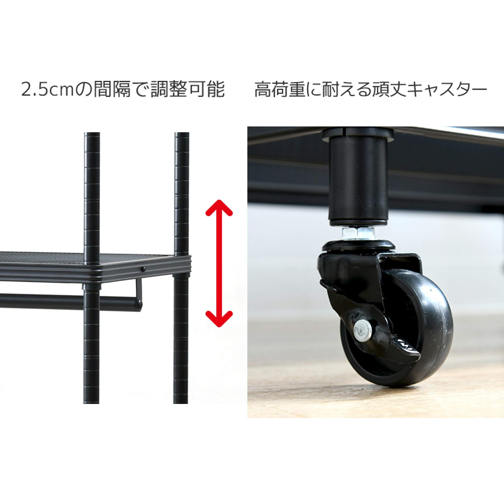 ハンガーラック (ワードローブ) 服・カバン・小物がこれ1つで収納できる 頑丈 Amazon｜山善(YAMAZEN) ハンガーラック (ワードローブ) 服・カバン