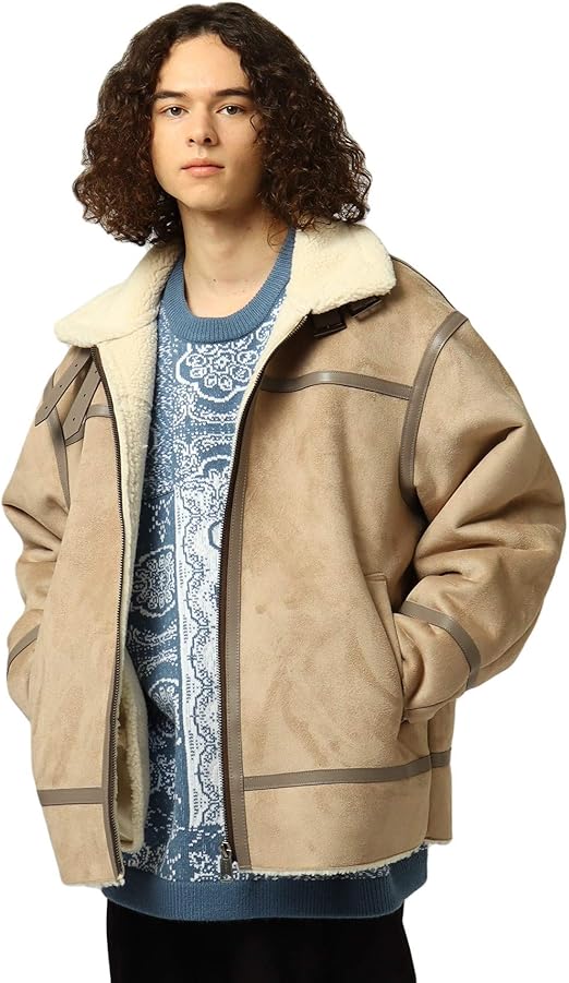 Amazon ティーケー タケオキクチ ブルゾン ジャンバー フェイクムートンジャケット メンズ サンドベージュ 053 02 M コート ジャケット 通販 Amazon ティーケー タケオキクチ ブルゾン ジャンバー フェイクムートンジャケット メンズ サンドベージュ 053 02 M コート ジャケット 通販