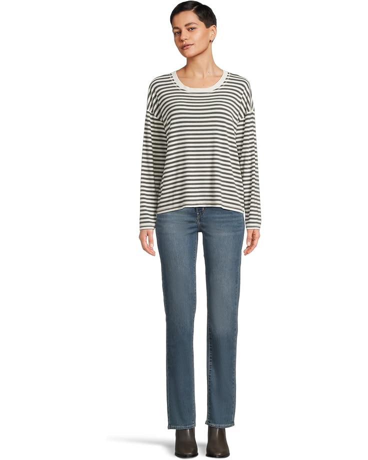 Mod-o-doc Long Sleeve Drop Shoulder Boxy Crew Neck Tee - #5 of 5