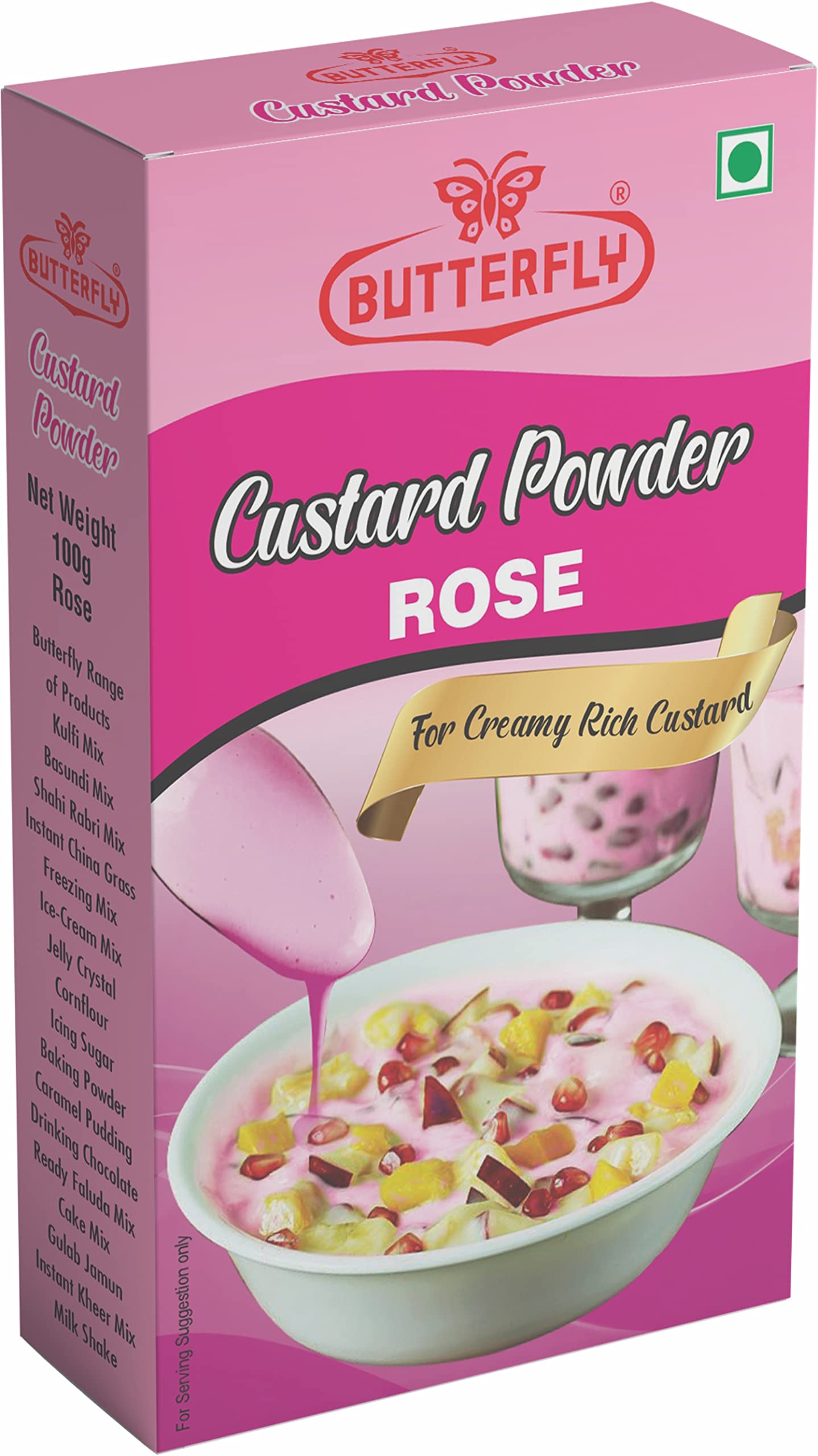 Butterfly Custard Powder, 100g (Rose) Pack of 2 (B016OADBE6) Amazon Price History, Amazon Price Tracker