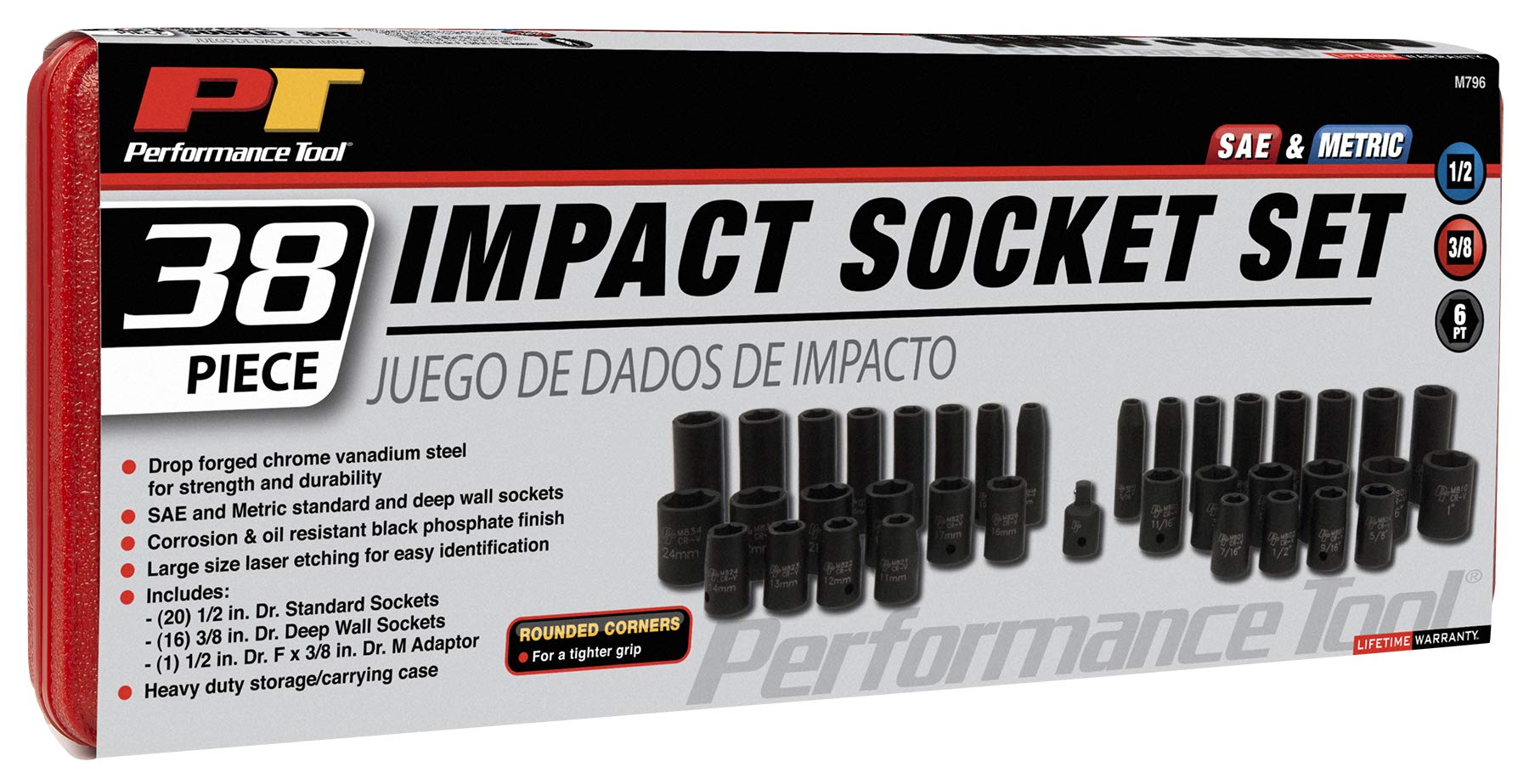 Performance Tool M796 38-Piece con Attacco da/