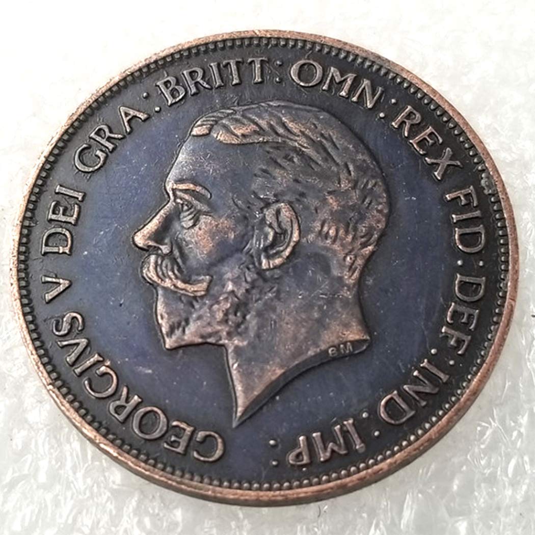 Great 1 Penny George British Old Coin-UK Old Coin - Uncirculated Commemorative Hand Carved Coin-Great UK history Occasion Gift Coin Making Life Easier