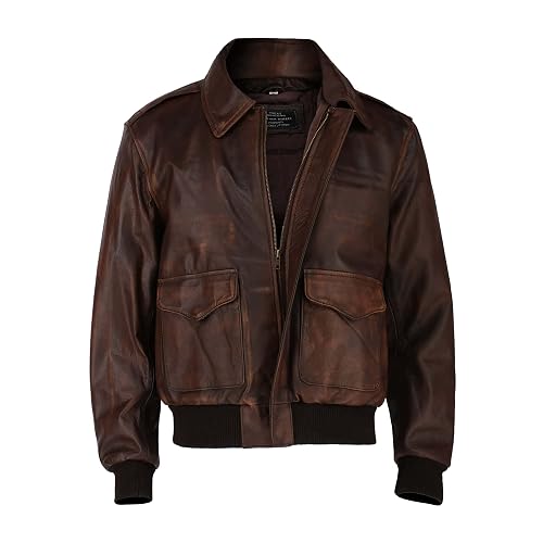 A2 Aviator Brown WWII Flying Tiger Jacket