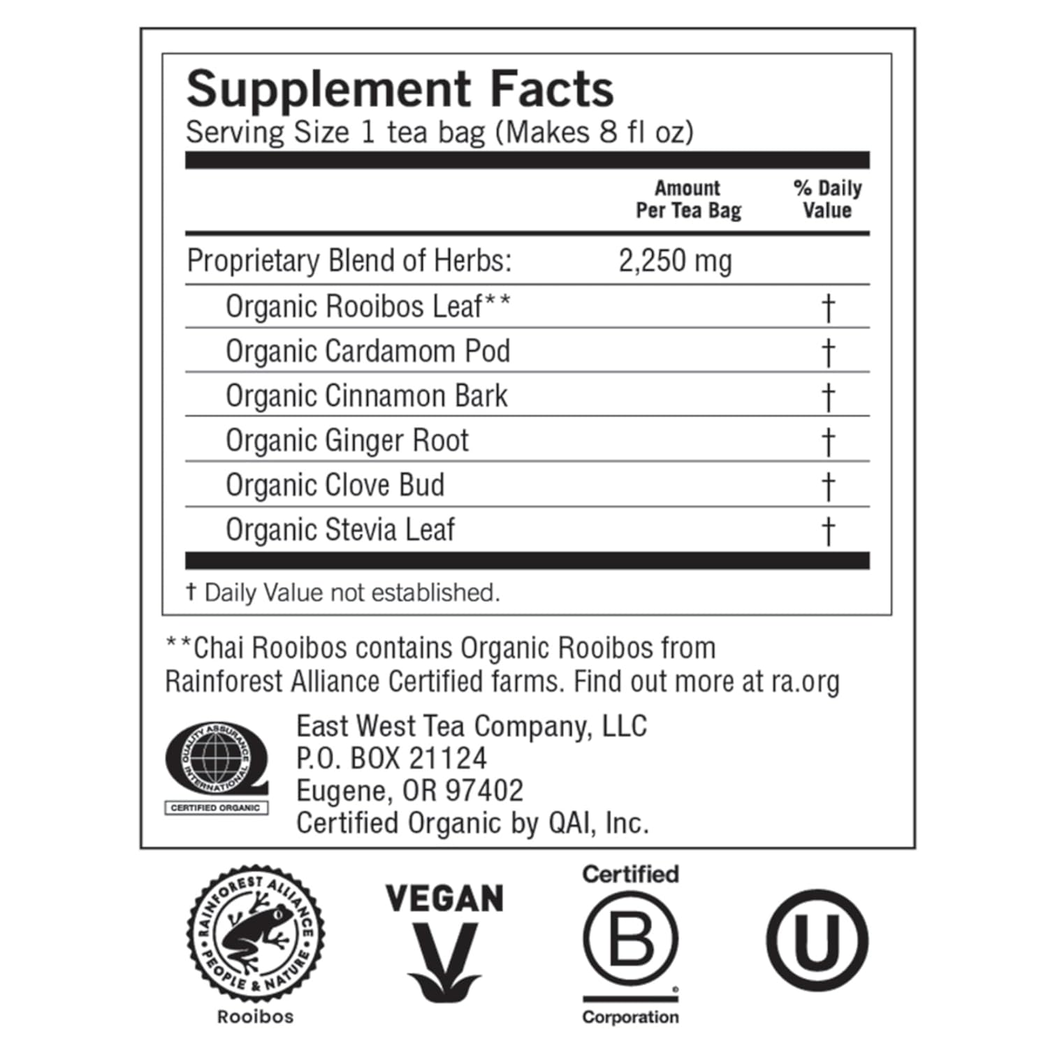 Yogi Chai Rooibos Tea