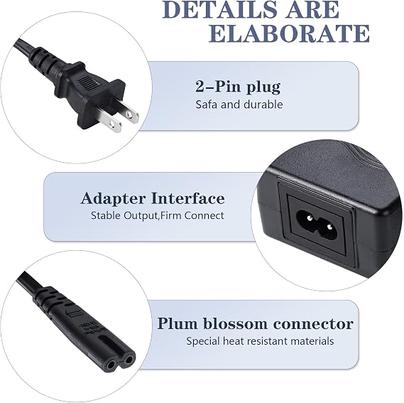 for Unagi Scooter Charger - Replacement for Unagi One E350 E500 Scooter (33.6V 2A)
