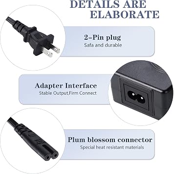 for Unagi Scooter Charger - Replacement for Unagi One E350 E500 Scooter (33.6V 2A)