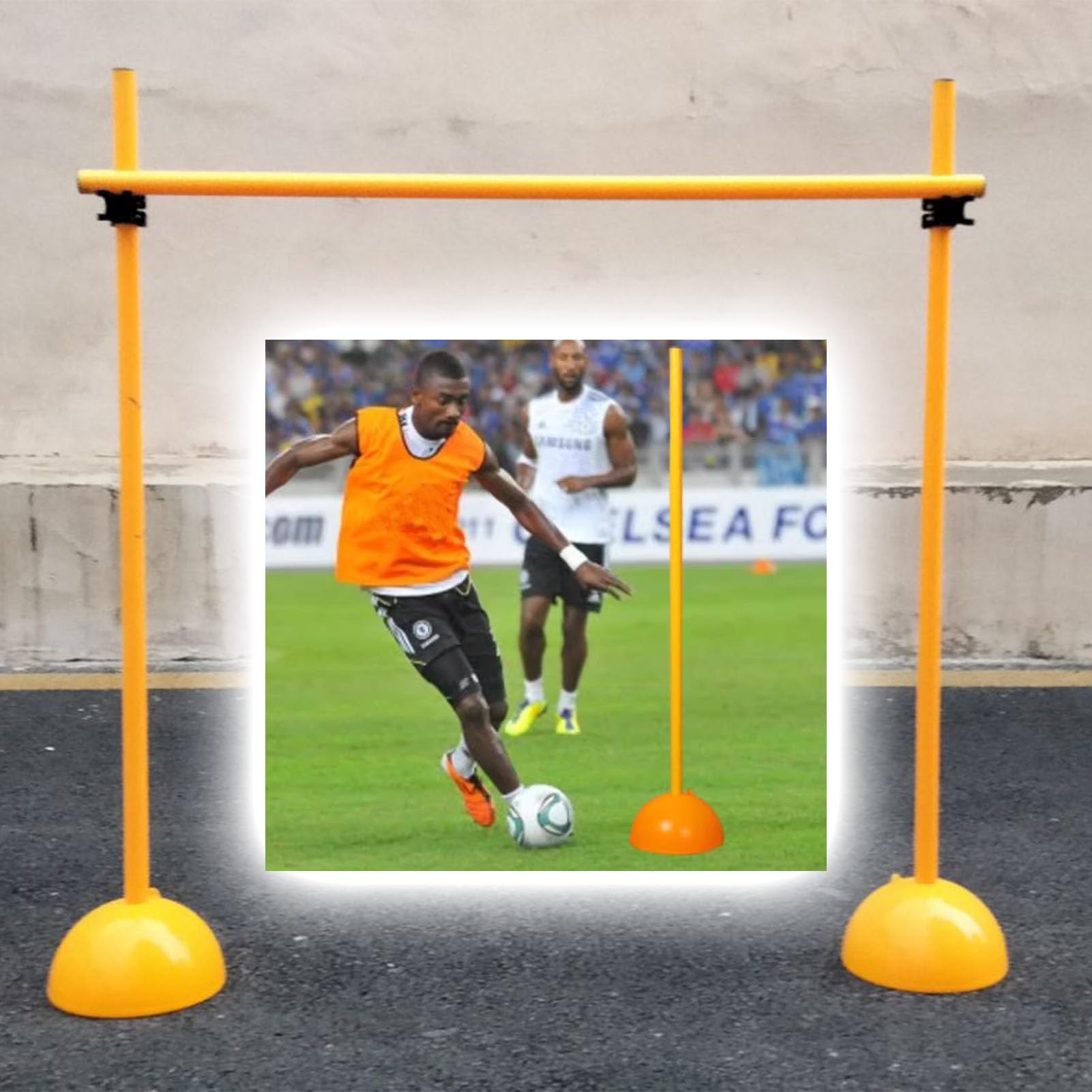 przeszkody szkoleniowe, Biegi przez płotki Biegacze wielobiegowe Przenośne przeszkody drużynowe Trenerzy Sportowcy Wiele rozmiarów(150cm/59in/5ft)