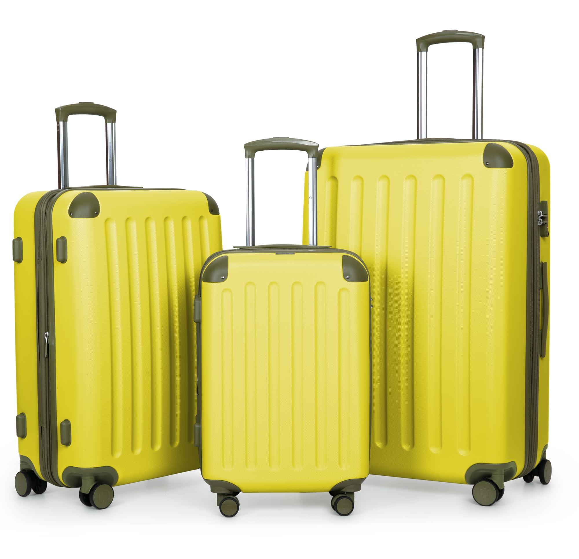 HAUPTSTADTKOFFER - Spree - Juego de 3 Maletas rígidas, Trolley expandible, Equipaje de Viaje, 4 Ruedas Dobles, TSA, (S,M y L), Menta — view 96