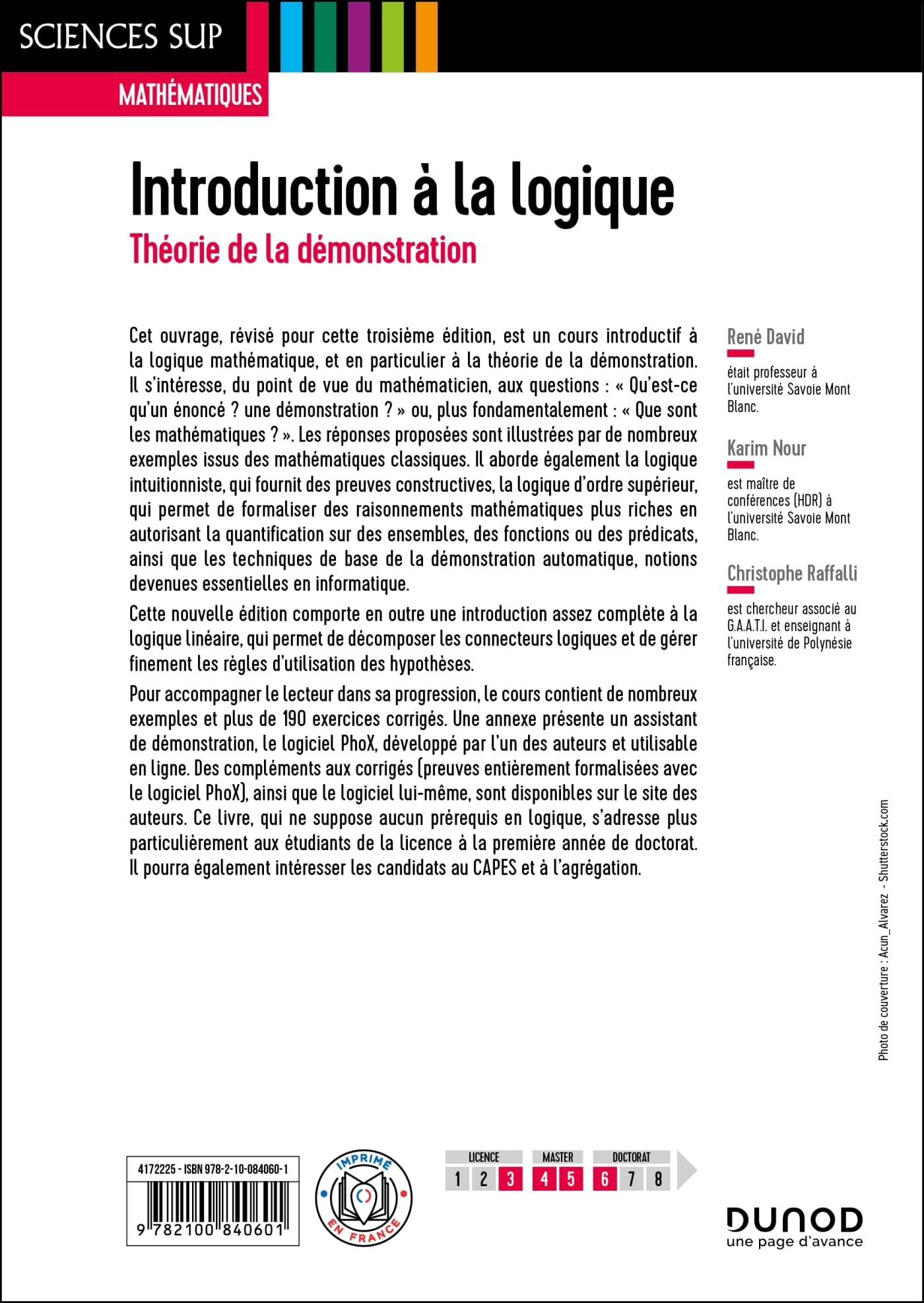 Introduction à la logique - 3e éd.: Théorie de la démonstration