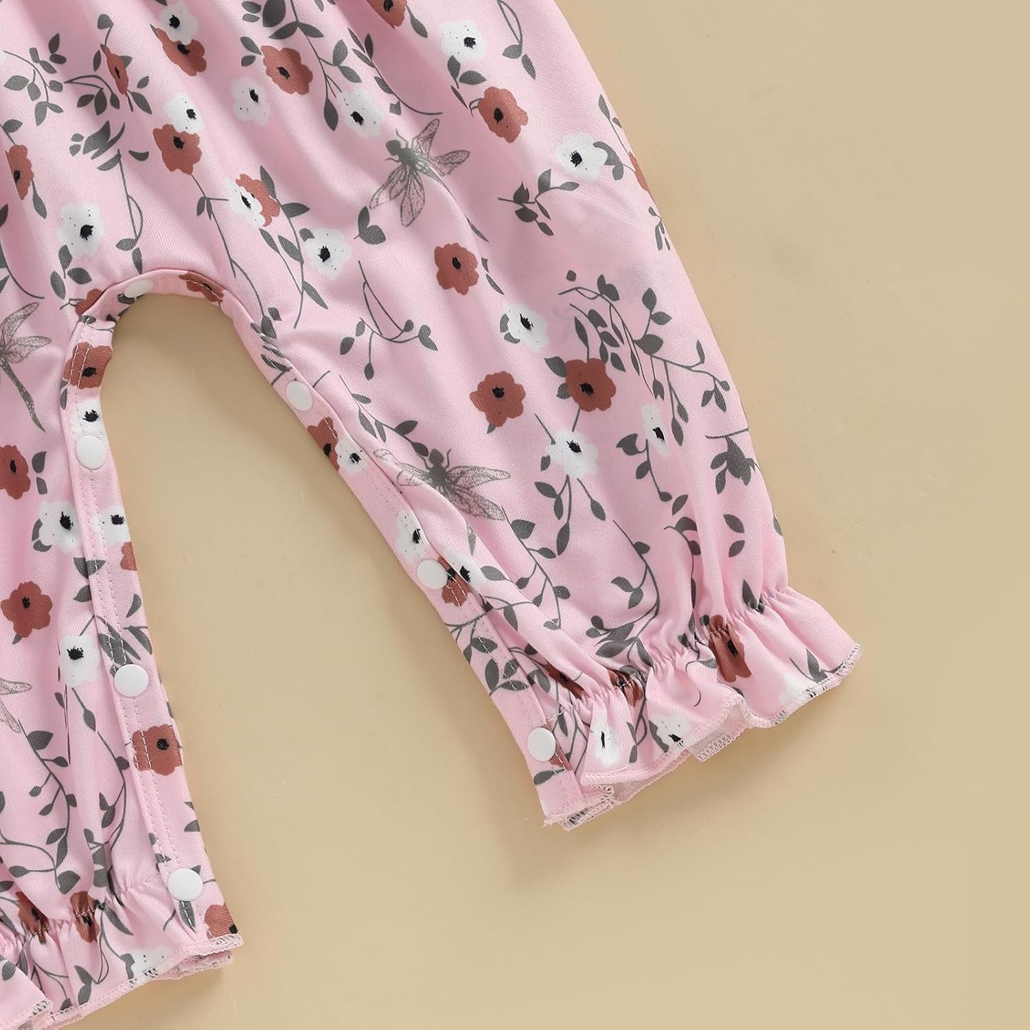 Summer One Piece Outfits Infant Baby Girl Romper Jumpsuit Sleeveless Ruffle Halter Floral Bodysuit Clothes - Image 6