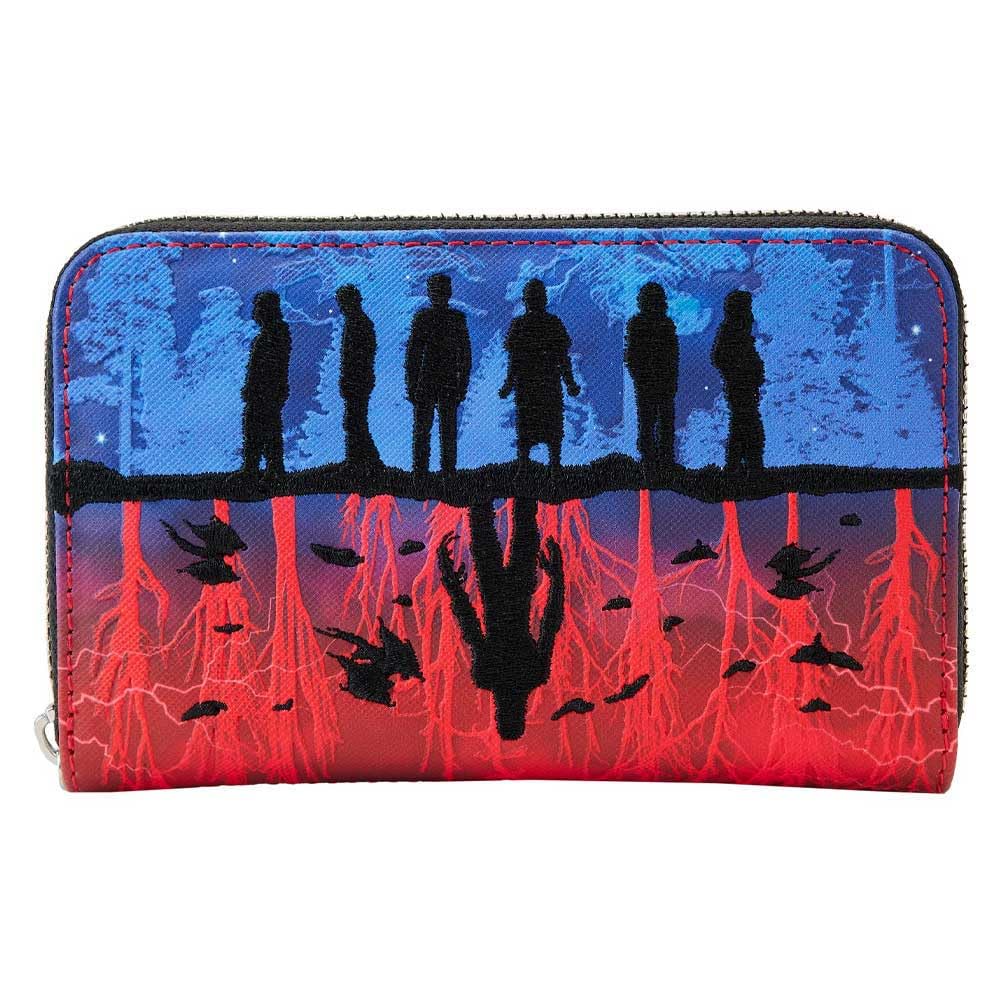 LoungeflyNetflix Stranger Things Upside Down Shadows Zip Around Wallet