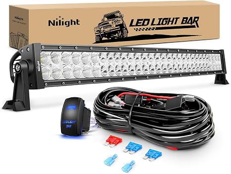 Nilight LED Light Bar 32Inch 180W Spot Flood Combo Led