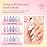 Beetles Pearl Gel Nail Polish, 6 Colors Shimmer Pearl White Pink Purple Mermaid Nail Drawing Gel Polish Soak Off Uv Gel Polish Swirl Shell Thread Effect DIY Manicure Gift for Women