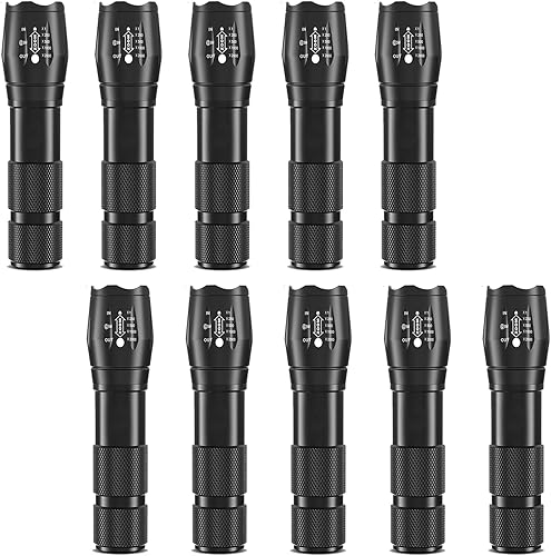 Miniatura 1 de Linterna LED de alto lúmenes, brillante, con zoom, impermeable, potente, linterna LED táctica de emergencia para el hogar y 5 modos, linterna para