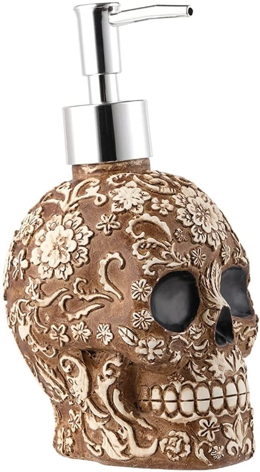Dozownik mydła do montażu na ścianie Dozownik mydła Ozdoba Dozownik mydła Vintage Statua z żywicy Dozownik mydła do kąpieli z przyciskiem