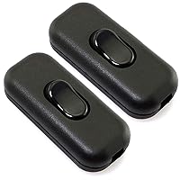 Vista 6 de Interruptor de Cable en Línea, PLUSPOE Interruptor de Lámpara de Control DPST de Encendido-Apagado para Lámpara de Mesa de Dormitorio Luces LED