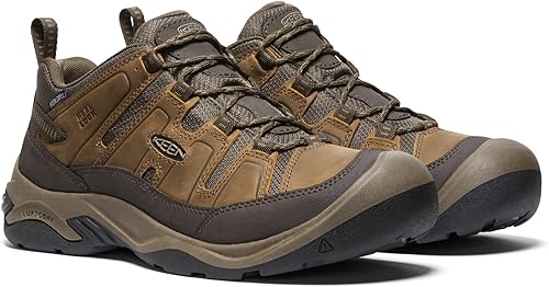 Miniatura 3 de KEEN Zapatos de senderismo impermeables para hombre Circadia de baja altura, multicolorfantasía (ShitakeBrindle)