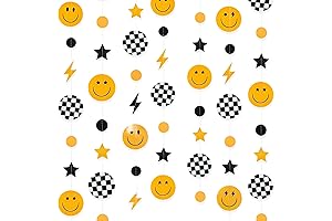 Check the checkered birthday decorations