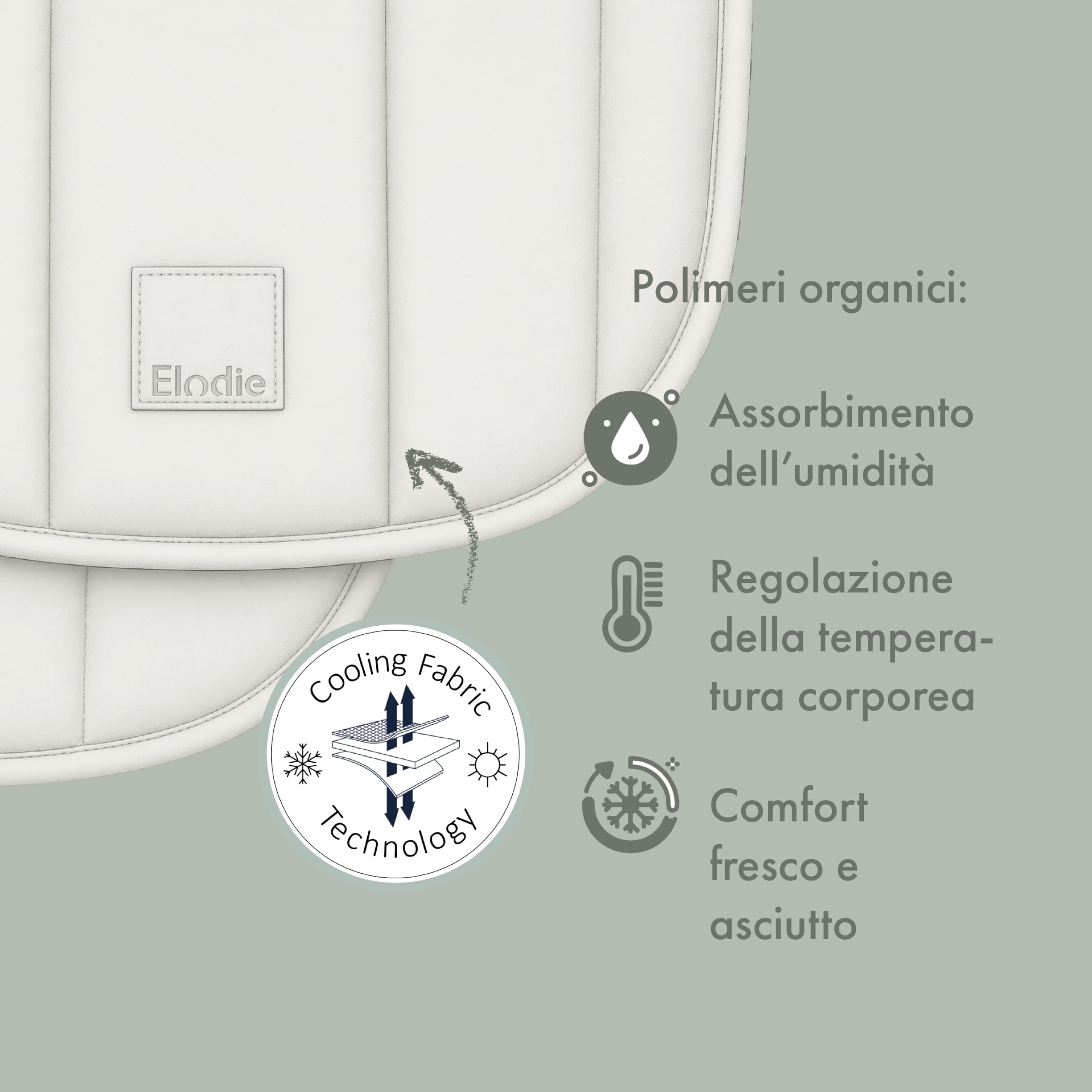 Elodie Details Riduttore Passeggino Universale Reversibile, Imbottito e Lavabile Materassino Passeggino CosyCushion Accessorio Passeggino - River Rose
