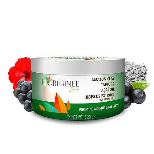 Arcilla purificante hidratante - VEGANA - Revitalización de hidratación y desintoxicación - Arcilla amazónica, aceite de acaí, tapioca e hibisco -
