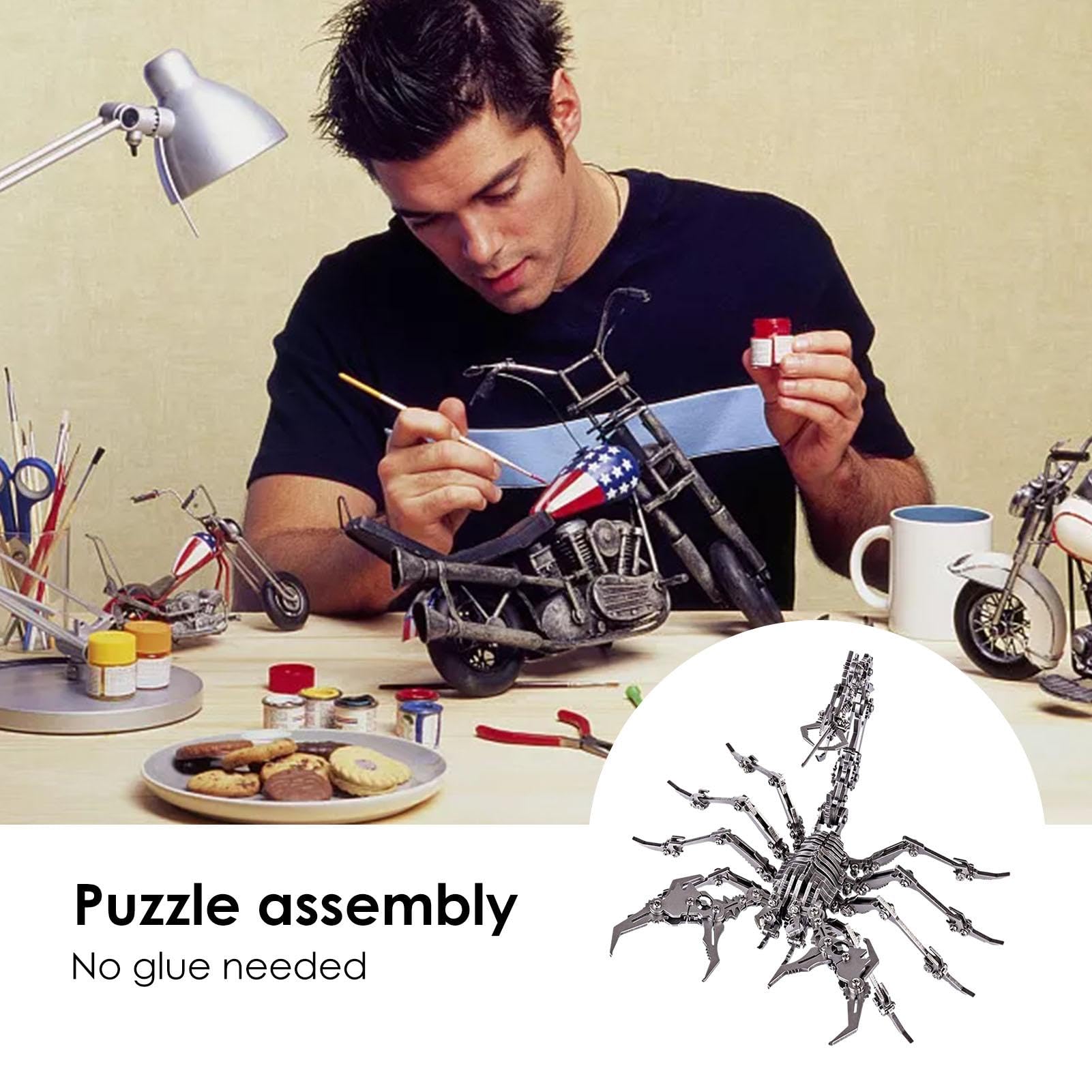 Puzzle in metallo,Kit staccabile fai-da-te - Puzzle per | adolescenti e adulti, assemblato a mano. Ornamento da scrivania