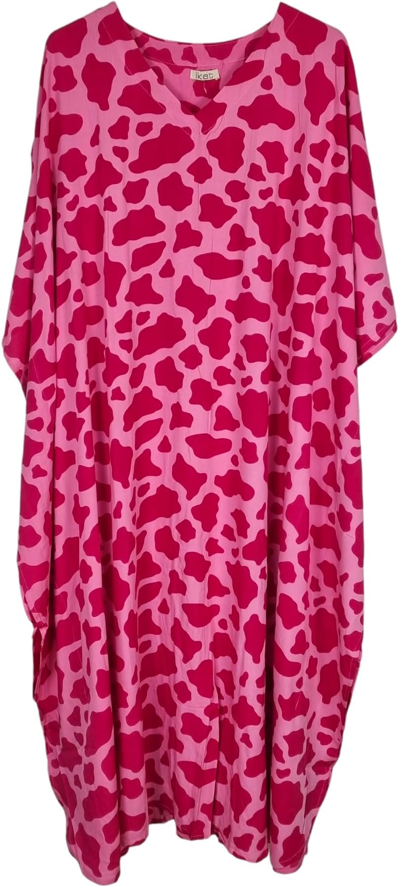 Tie Dye Boho Loose Dress Ladies Summer Beach Baggy Kaftan Plus Size