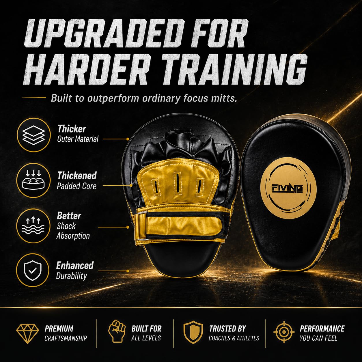 Boxe Focus Mitts - Guanti da allenamento curvi, per MMA