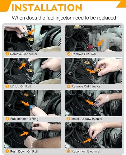 Miniatura 7 de Inyectores de combustible FJ1182 para-Hyundai Elantra 2011-2015 Elantra Coupe 2013 Elantra GT 2013, para-KIA Forte 2015 Soul 2012-2013, 1.8L 2.0L L4