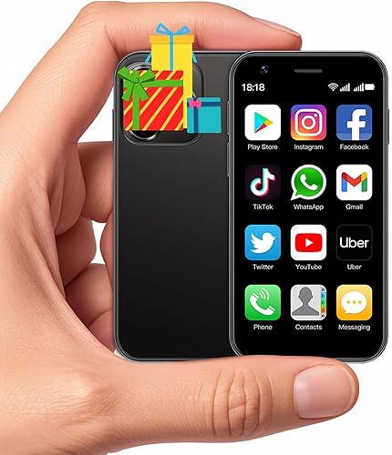 Mini Smartphone XS15, 3G 3.0 pulgadas HD 2GB+16GB Android 8.1 1000mAh Dual Sim Quad Core Mini teléfono Regalo para niños Teléfono pequeño Teléfono