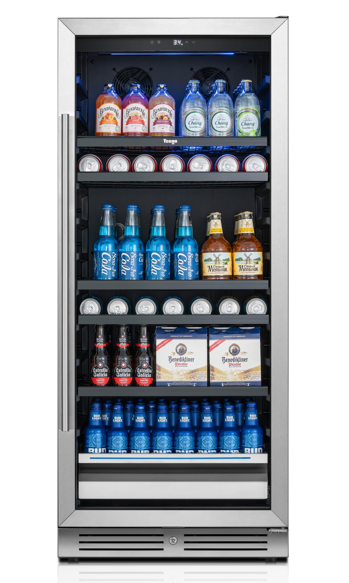 Yeego BR238 Beverage Cooler Silver