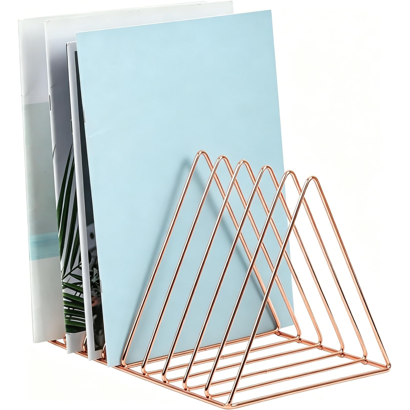Porte-journaux en or rose Cyrank au design vintage avec finitions premium