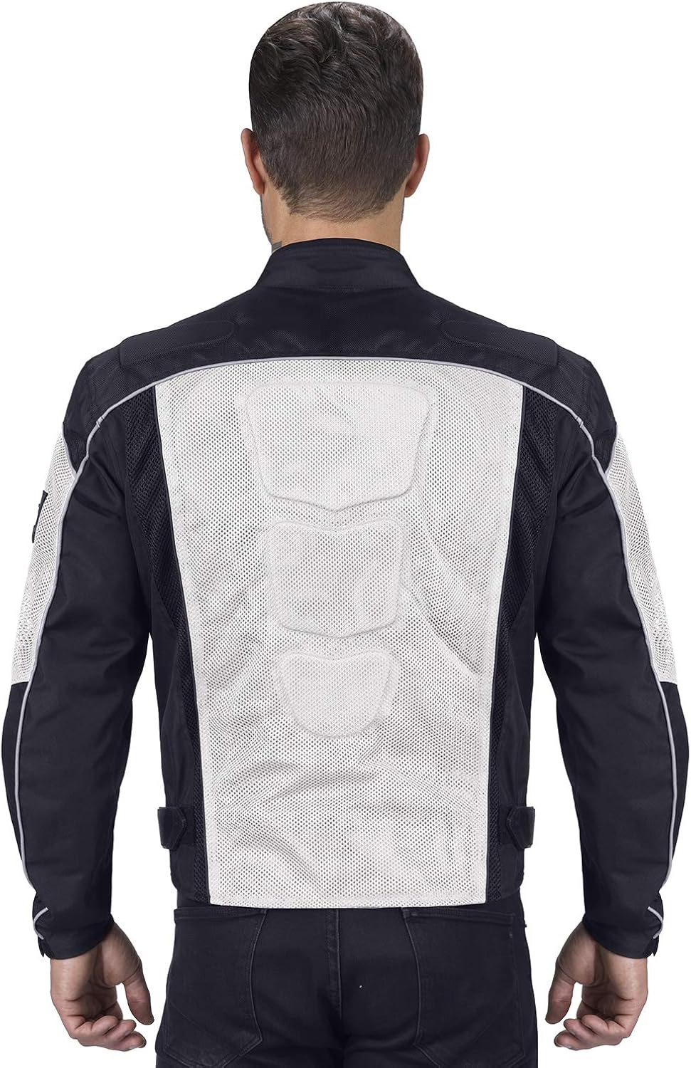 Viking Cycle Textile Warlock Mesh Motorcycle Jacket for Men – Removable Armor, Summer Riding Gear