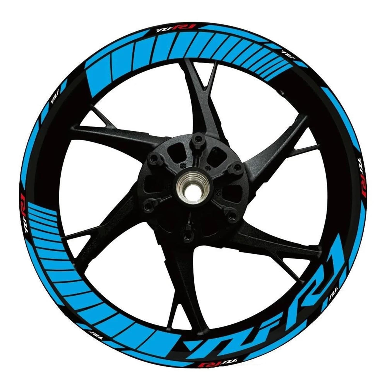 Wheel Stickers Motorcycle Reflective Wheel Decal for YZF R1 YZFR1 YZF-R1 Hub Stickers Rim Protector Kit Rim Reflective Decal