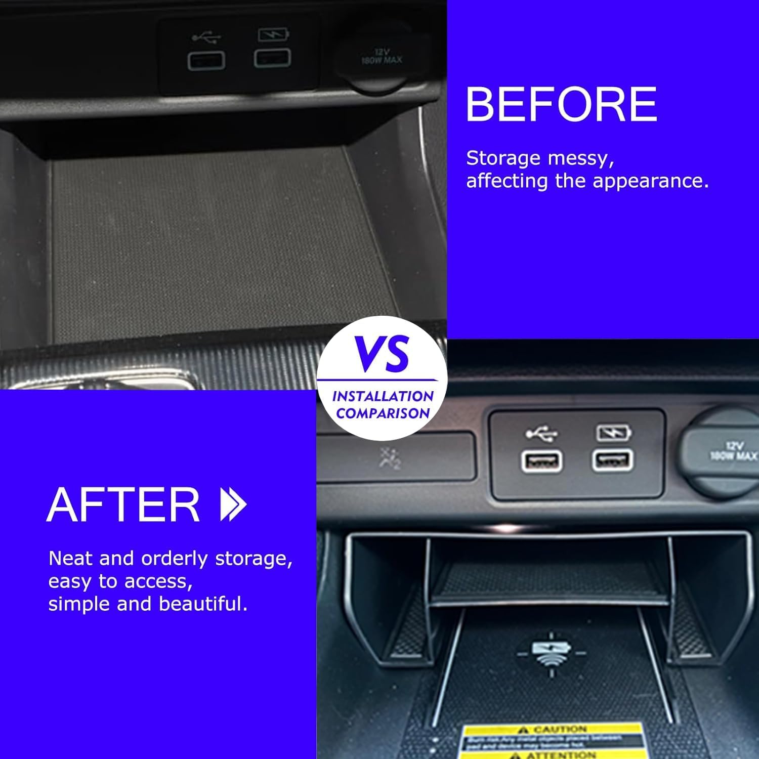 6pcs-2025 2026 Civic Center Console Organizer Hidden Storage Organizer for 2022-2026 Honda Civic 2026 Accessories 11th Gen Sedan Hatchback LX EX Sport Armrest Organizer(Not for Si/SporTouring)