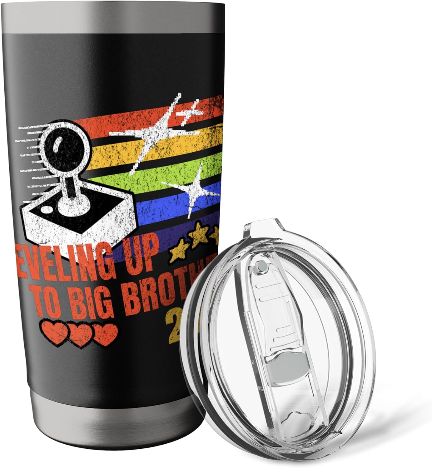 New Big Brothers Leveling Up to Big Brothers 2026 Gamer Stainless Steel Insulated Tumbler image 5