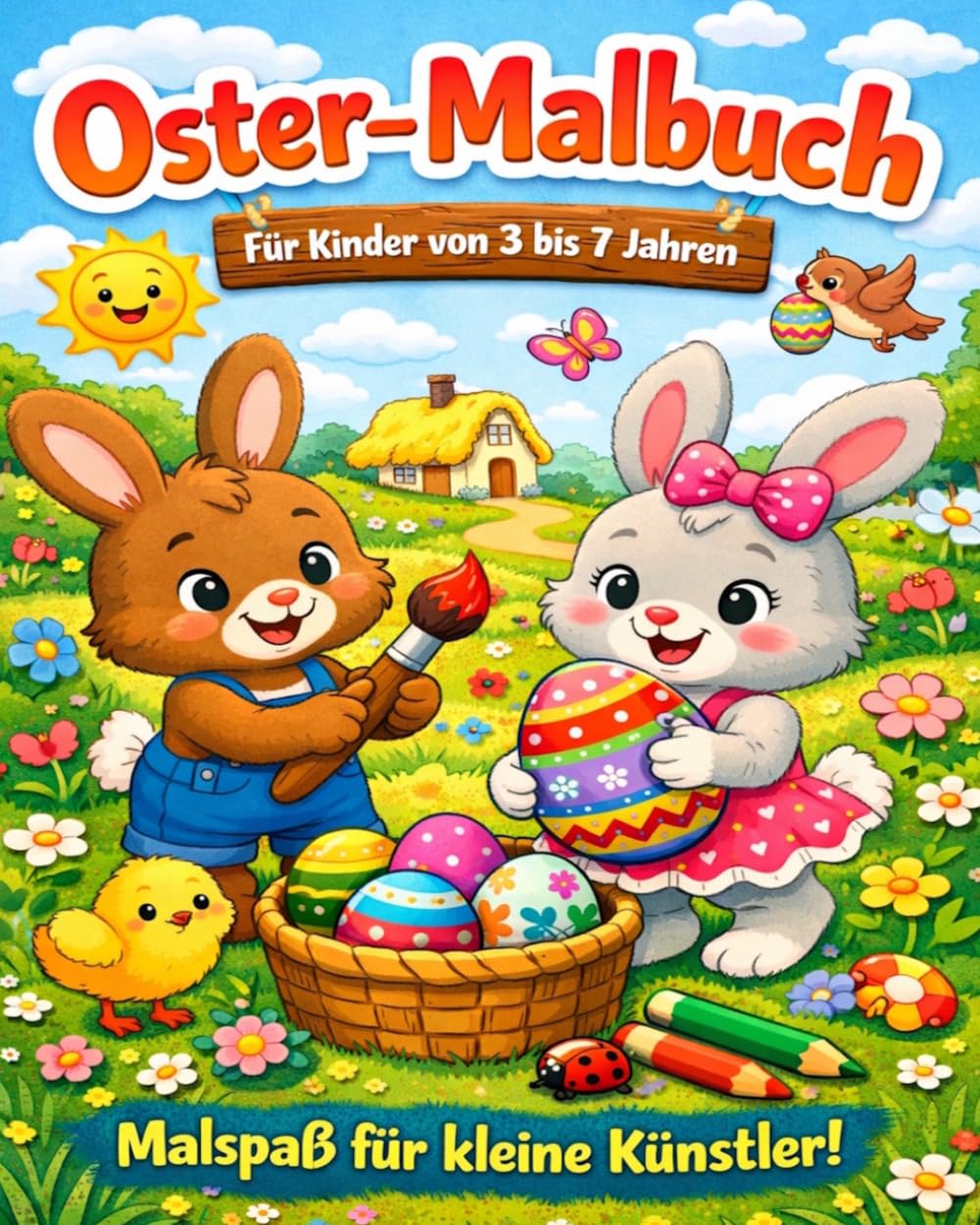 Oster-Malbuch: Für Kinder ab 3 Jahre