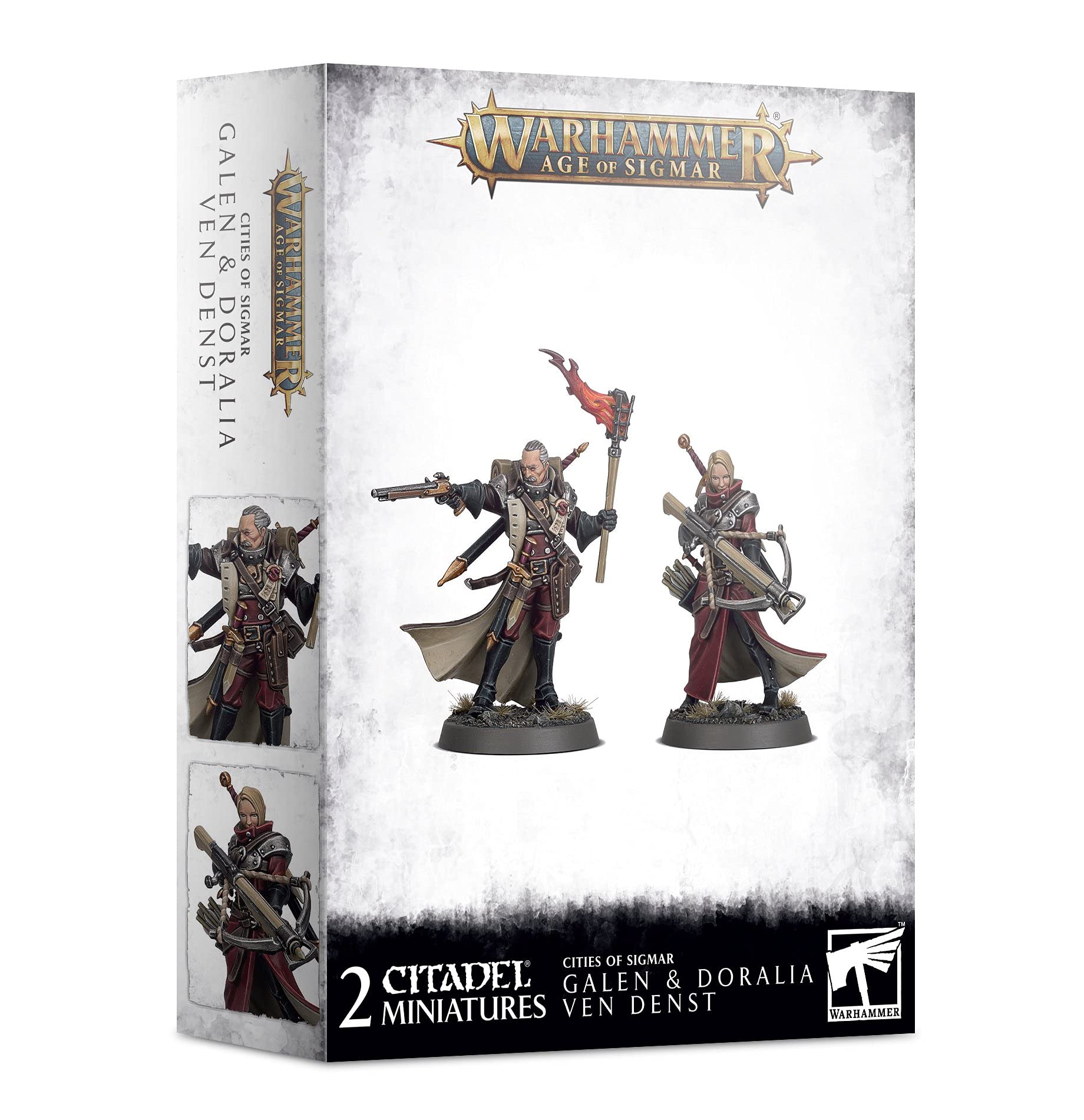 Games Workshop Warhammer AoS - Galen & Doralia Ven Denst, Black