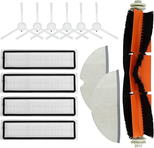 BBT BAMBOOST Piezas de repuesto aptas para Dreame D9, D9 Max, D9 Pro, L10, L10 Pro, filtros principales rodantes cepillos laterales, fregona de