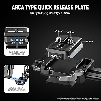 Vマウントバッテリープレート RS4 RS3ジンバル&amp;三脚用 軽量 PS015 Amazon | NEEWER Vマウントバッテリープレート RS4 RS3ジンバル