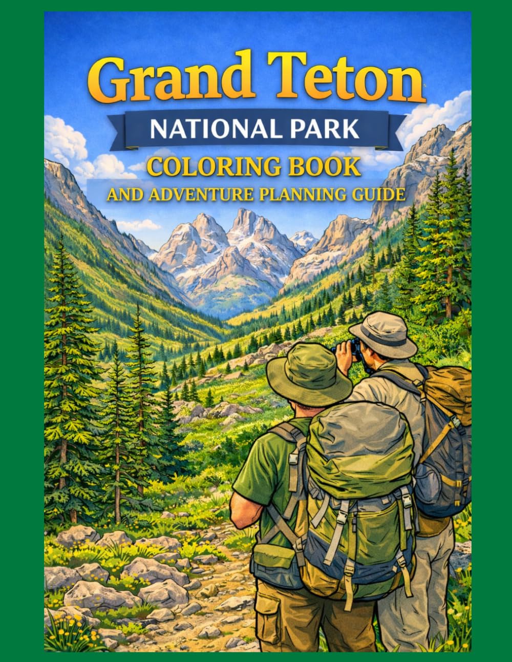 Grand Teton National Park Coloring Book: A Family Backpacking Adventure (Family Adventure Series)