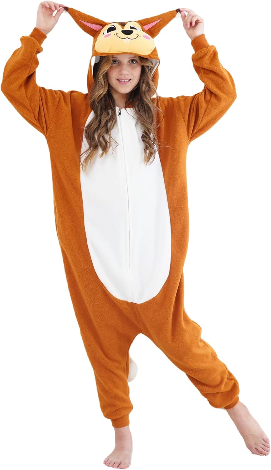 Unisex Kids Onesie Animal Cosplay Costume Pajamas Halloween Christmas Cartoon Sleepwear Children Jumpsuit