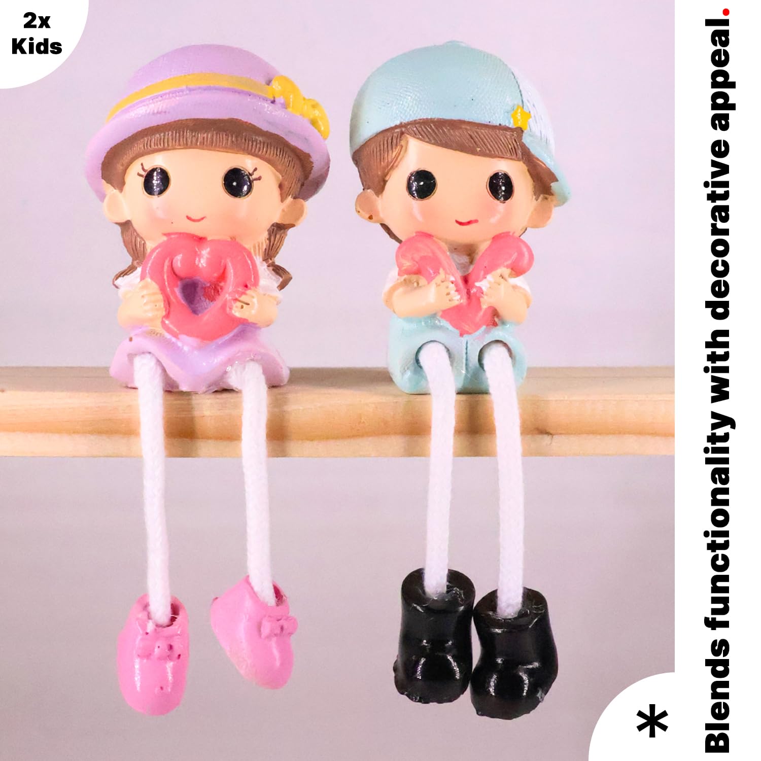 Adorable Family Figurines - Cute Couple & Kids Decor -4